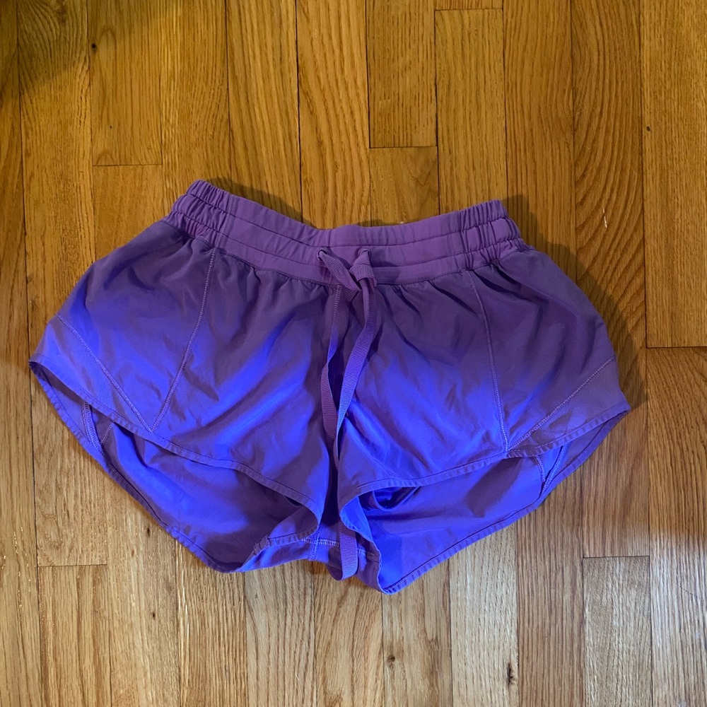Lululemon purple hotty hot shorts